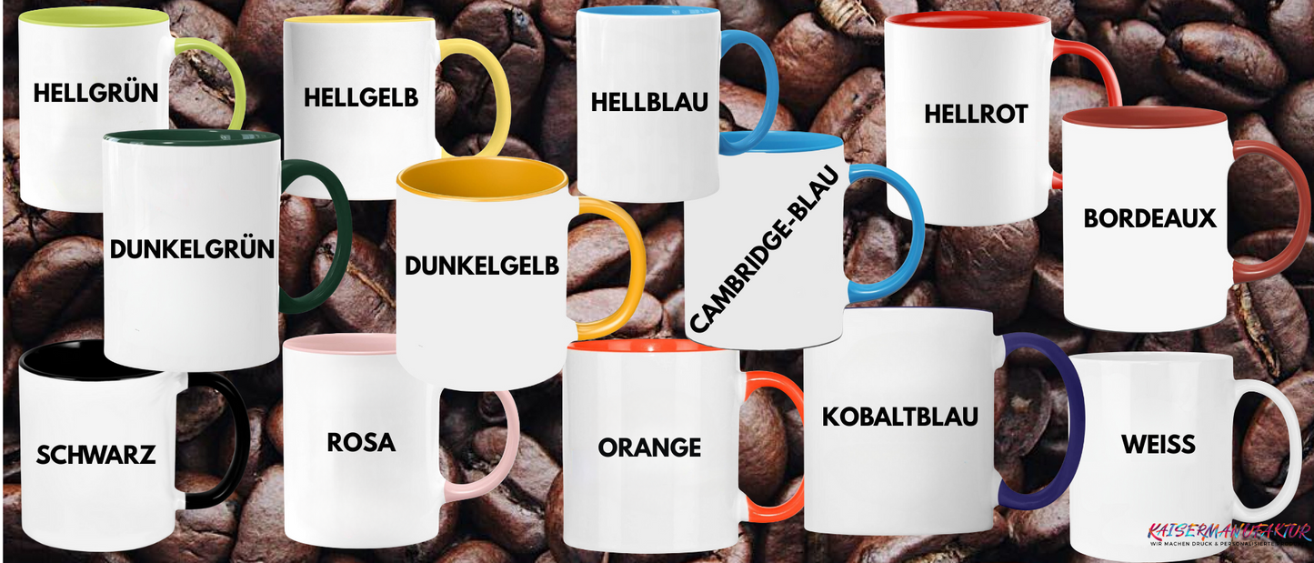 Keramik Tasse mit Motiv Bärchen und Spruch I LOVE You