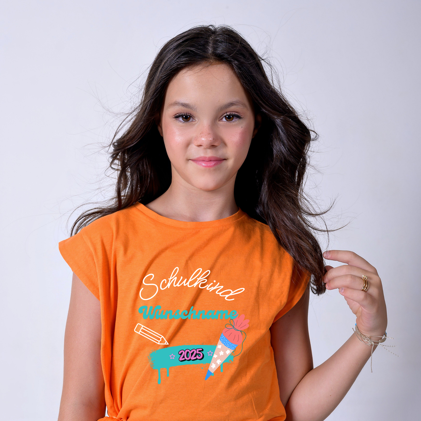 T-Shirt Kids zur Einschulung 2025 mit Wunschname